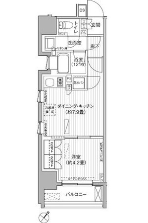 ヒューリックレジデンス駒込の物件間取画像